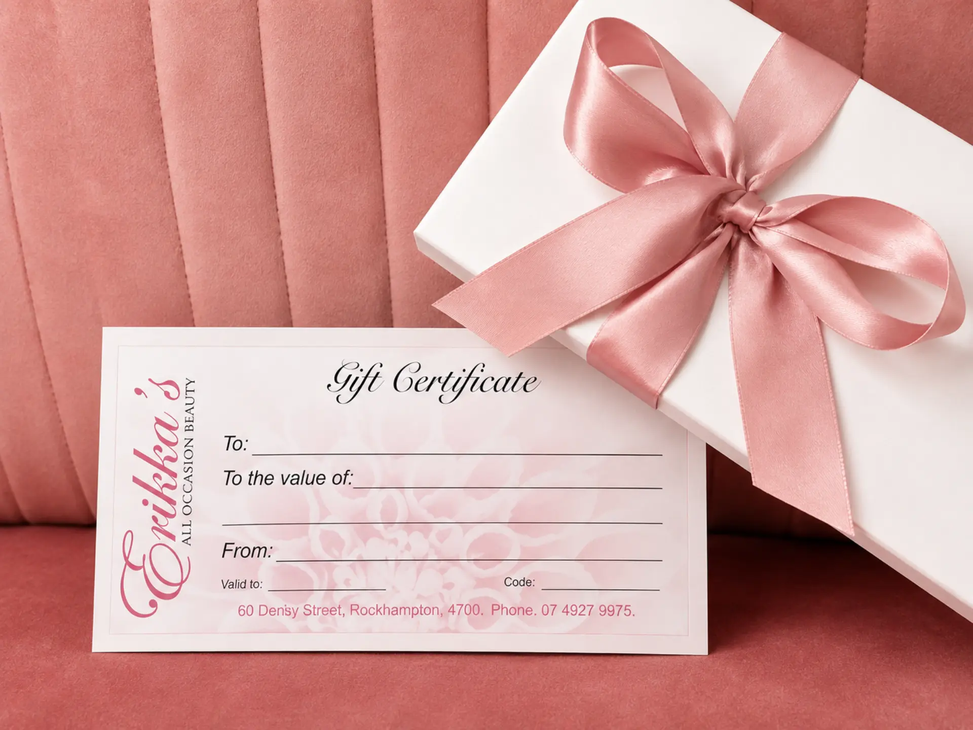 An Erikka's All Occasion Beauty gift certificate