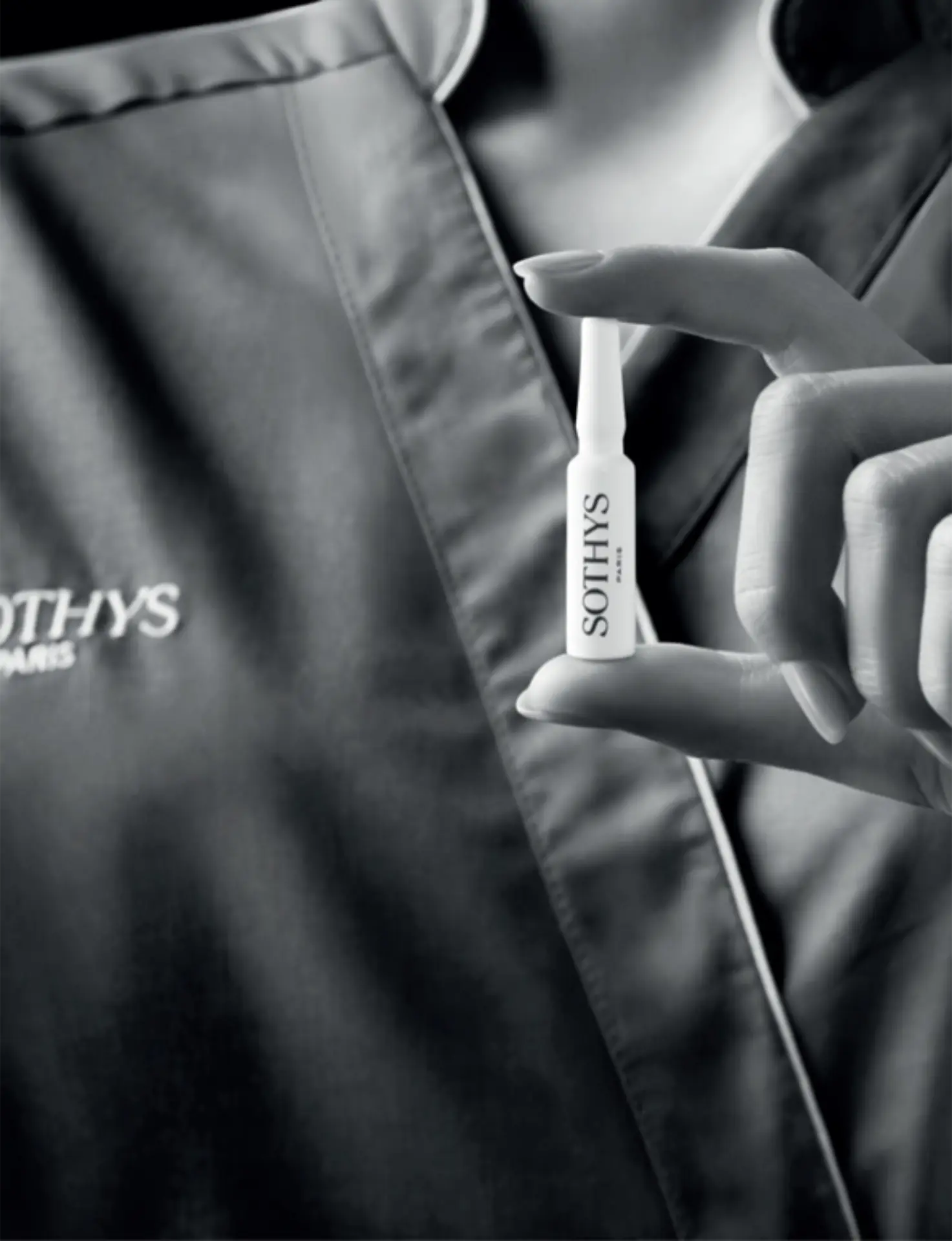 Sothys-branded treatment bed in the salon